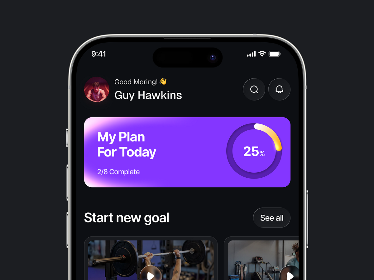 Fitness Tracker App UI Image 0