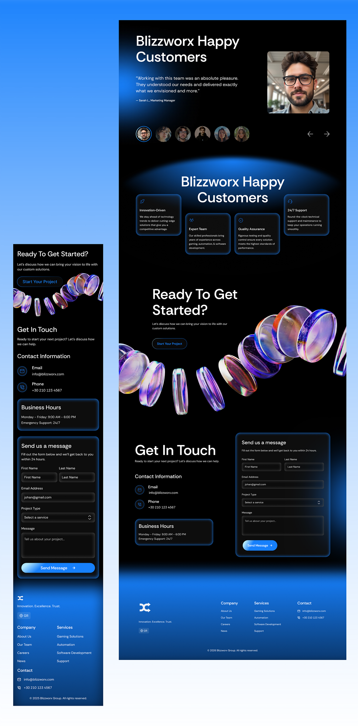 Tech Agency Website UI — SaaS & Product Design Experience Image 1