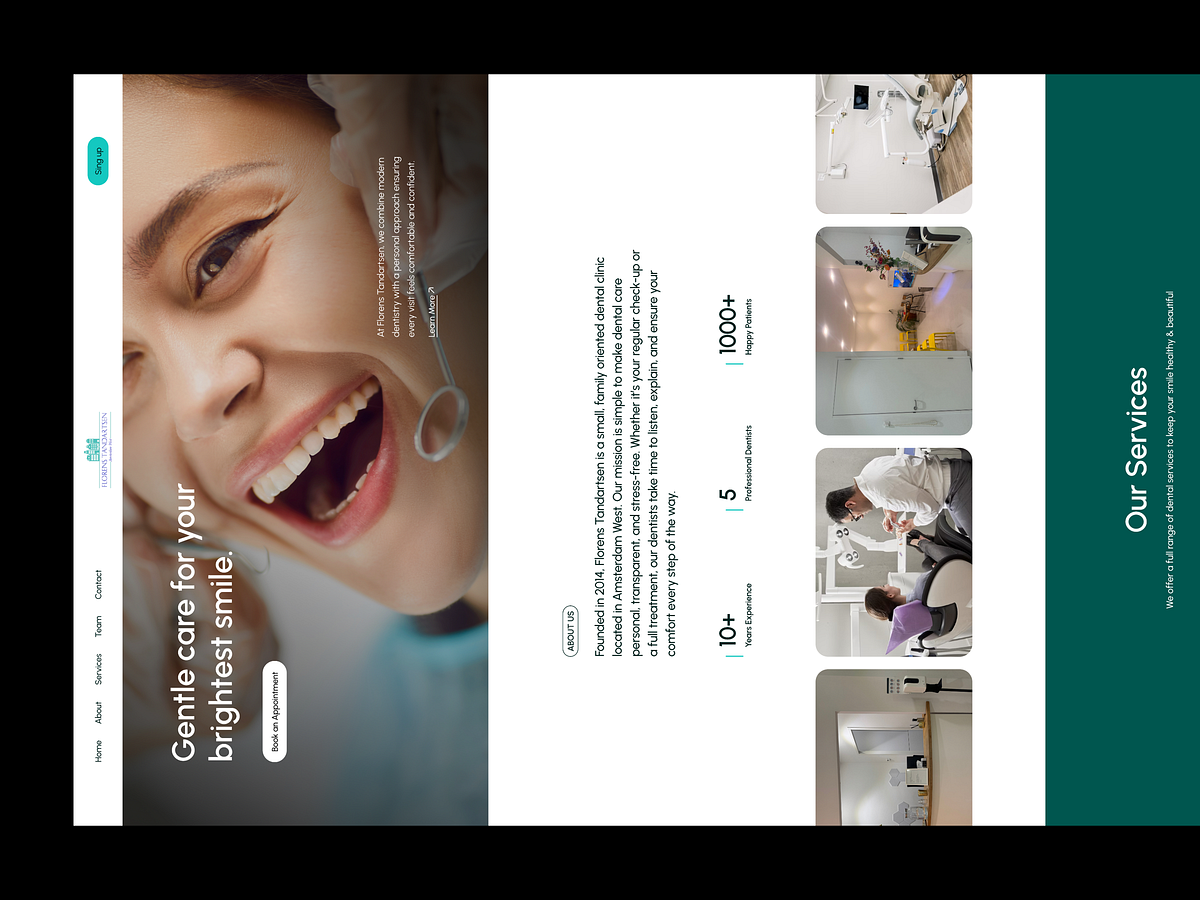 Dental Clinic Website Design – Modern Healthcare Landing Page Image 0