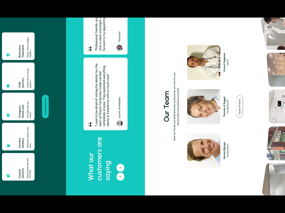 Dental Clinic Website Design – Modern Healthcare Landing Page Image 1