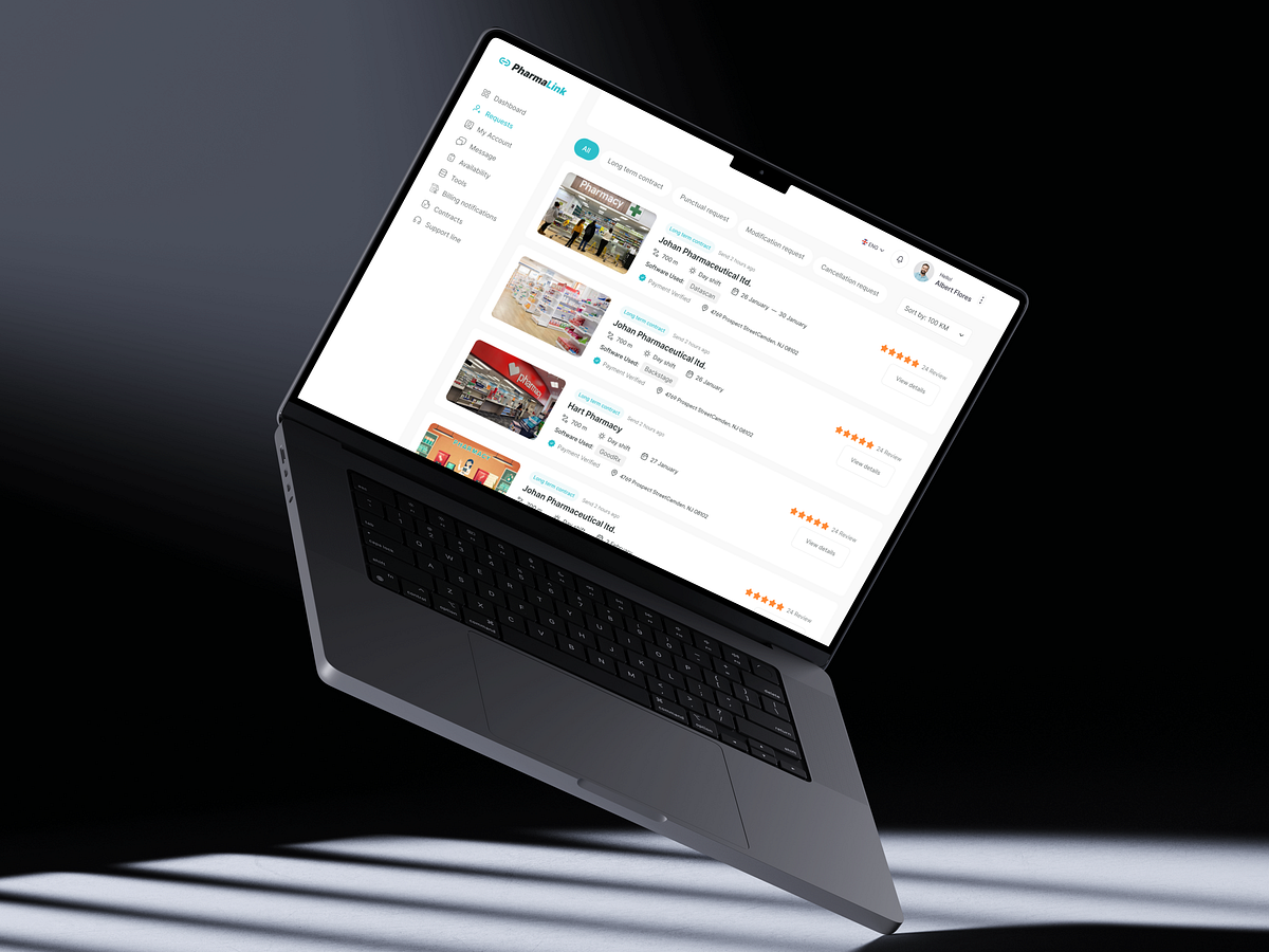 PharmaLink — Healthcare Staffing & Shift Management Platform Image 1