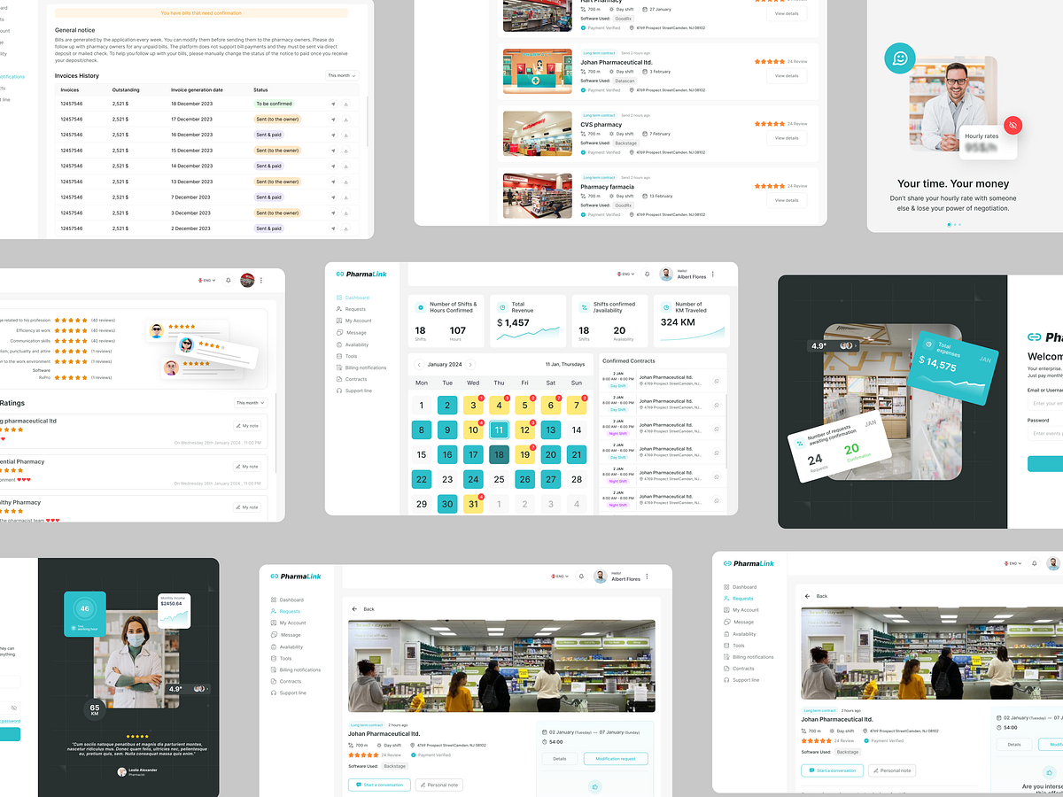 PharmaLink — Healthcare Staffing Platform