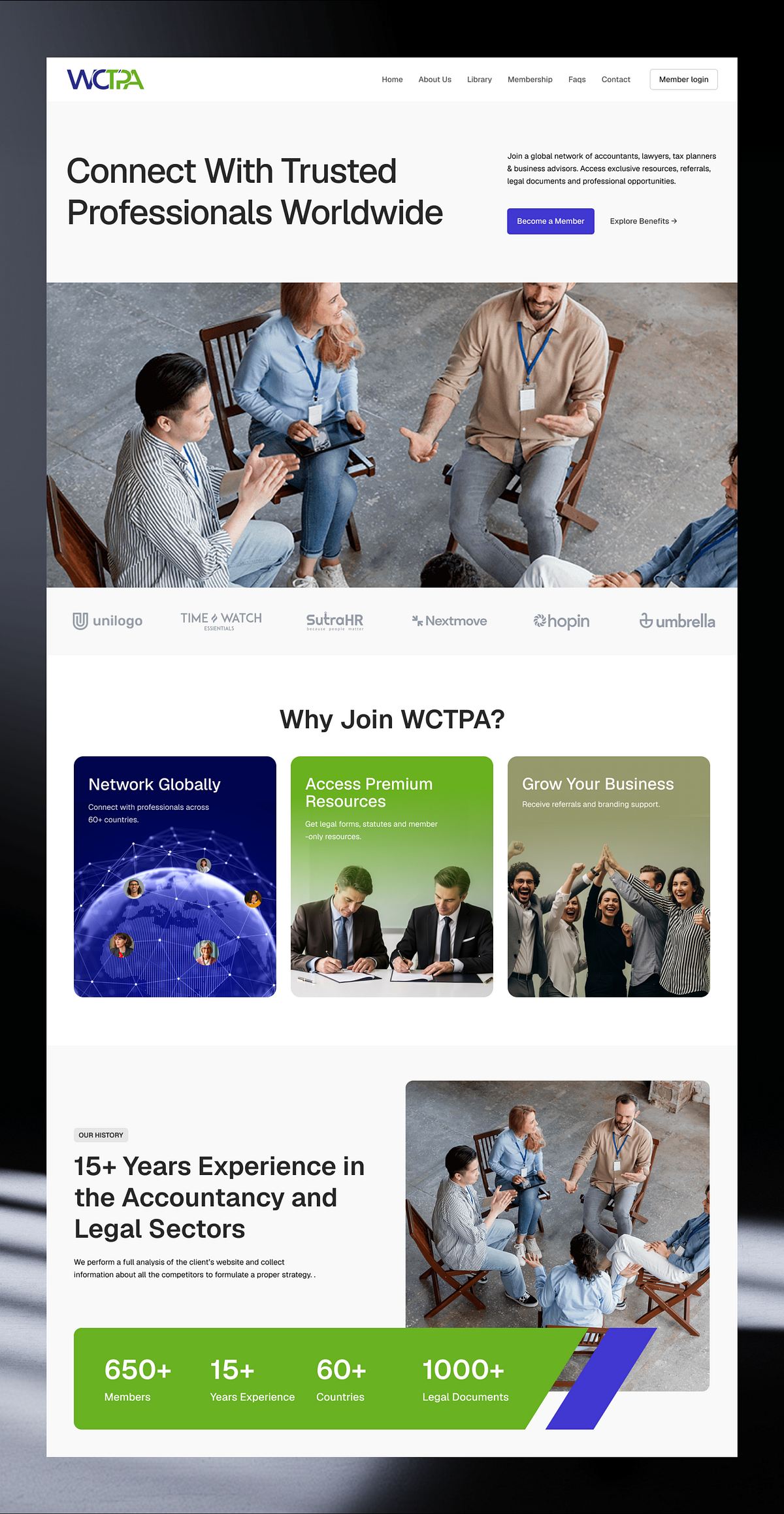 WCTPA – Professional Association Website Redesign Image 1