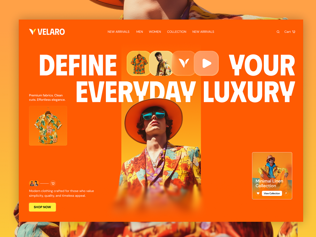 Velaro - Modern Fashion eCommerce Website Design