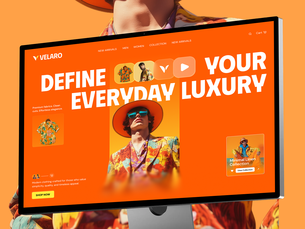 Velaro - Modern Fashion eCommerce Website Design Image 0