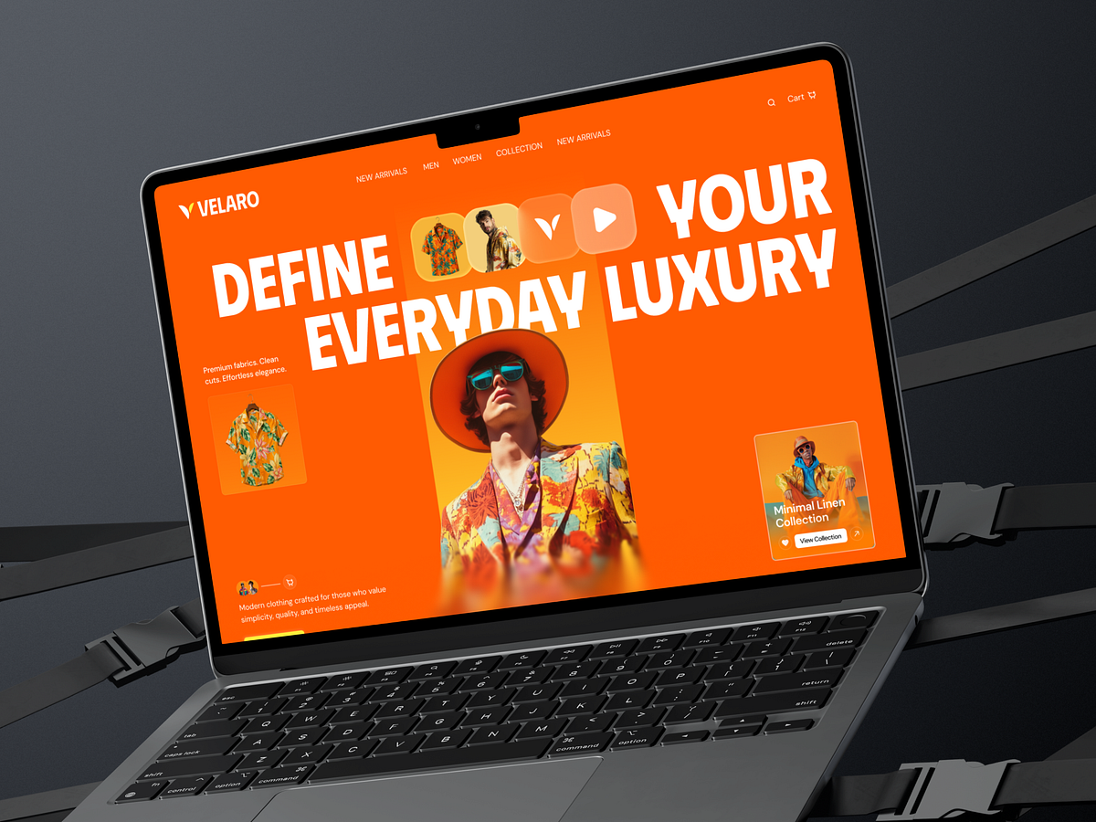 Velaro - Modern Fashion eCommerce Website Design Image 1