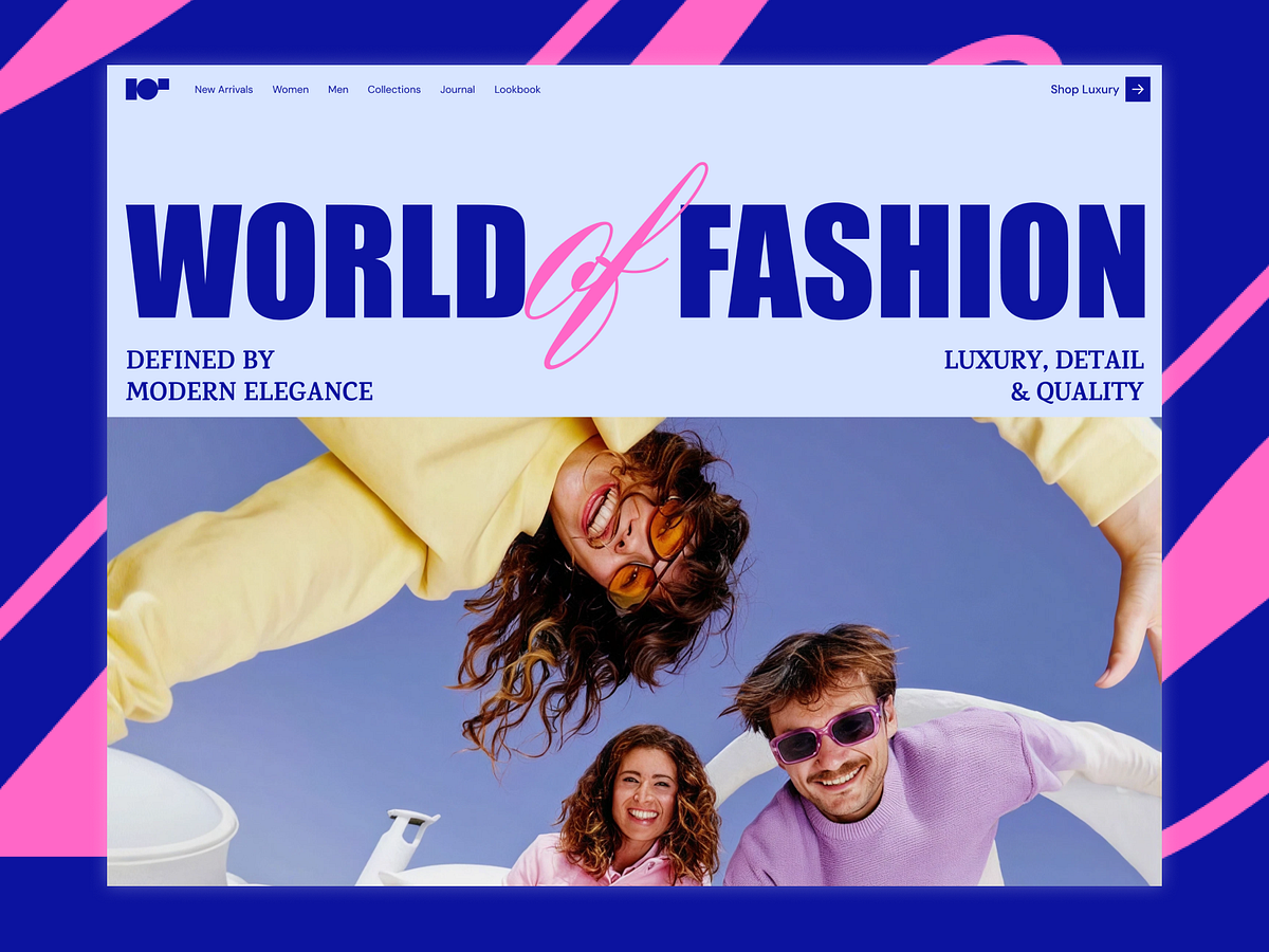 Luxury Fashion E-commerce Website UI Design