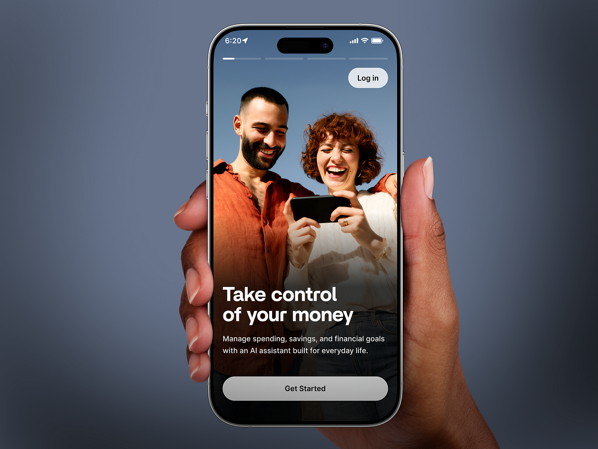 Milo-AI Financial Assistant Mobile App UI Design Image 0