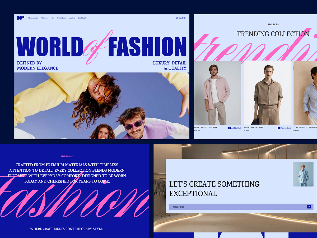 Luxury Fashion eCommerce Website Design Image 0
