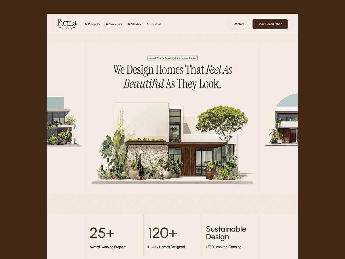 Forma - Residential Architecture Studio Website Design