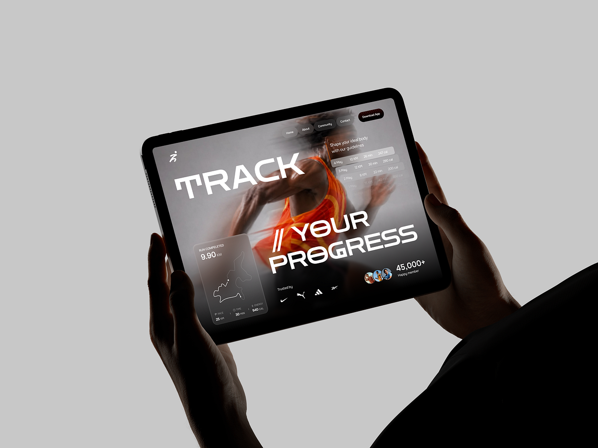 Fitness Progress Tracking Website | Running & Activity Image 2