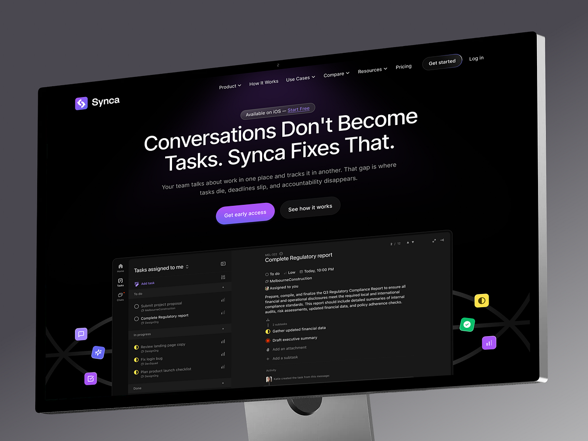 Synca - Smart Team Communication & Workflow Platform Image 2