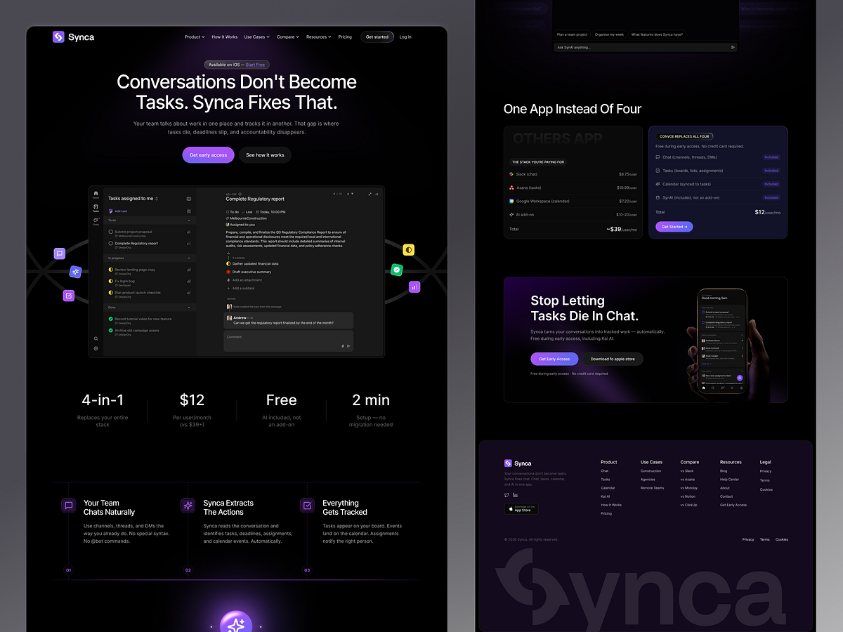 Synca - Smart Team Communication & Workflow Platform Image 3