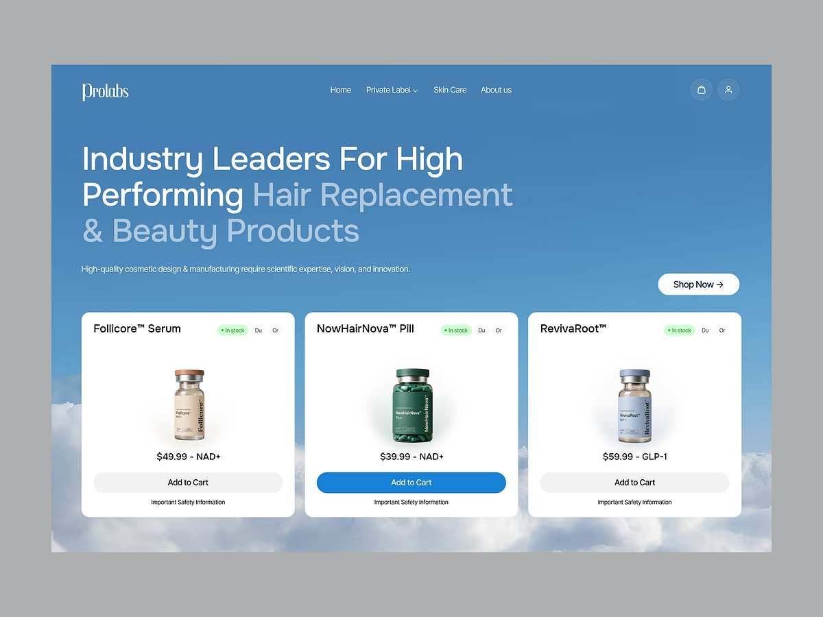 Modern eCommerce Website Design | Cosmetics Product Store Image 0