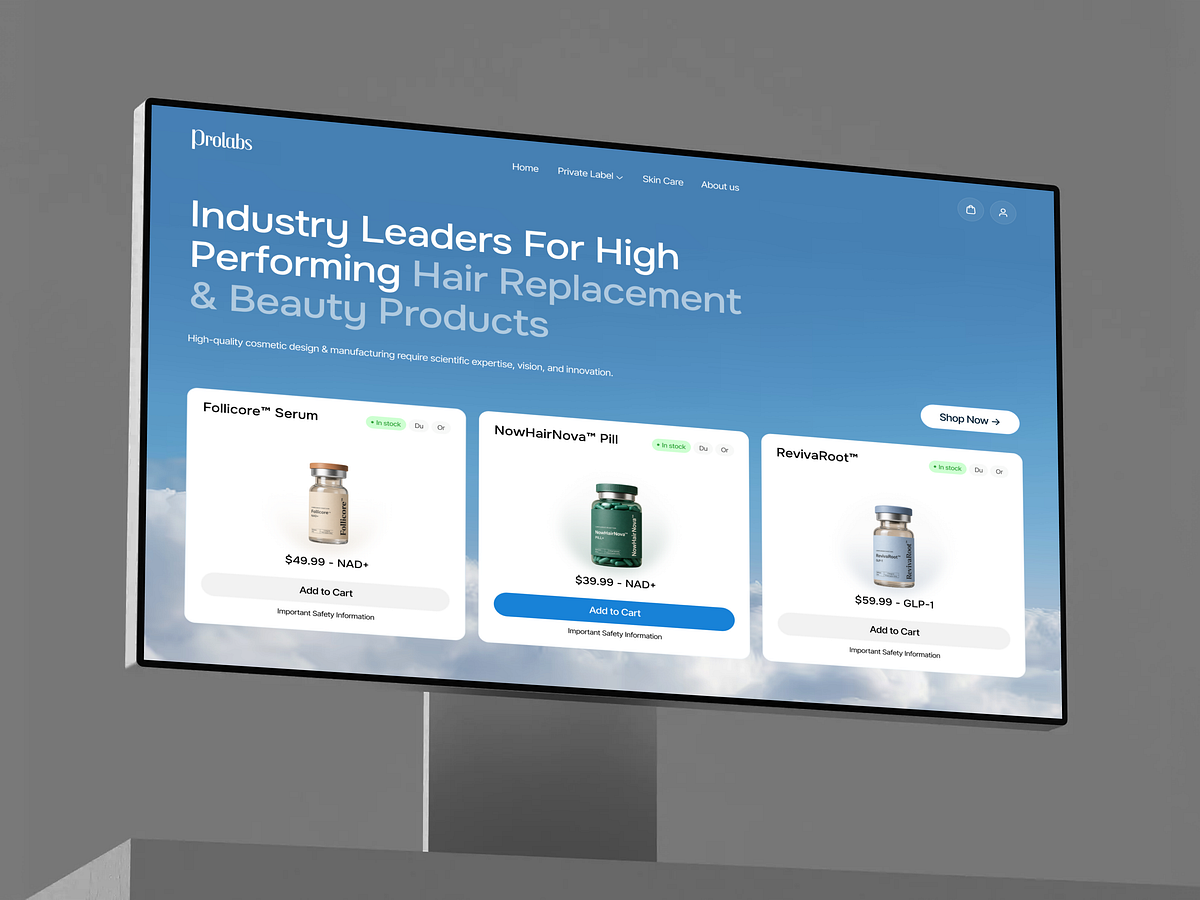 Modern eCommerce Website Design | Cosmetics Product Store Image 1