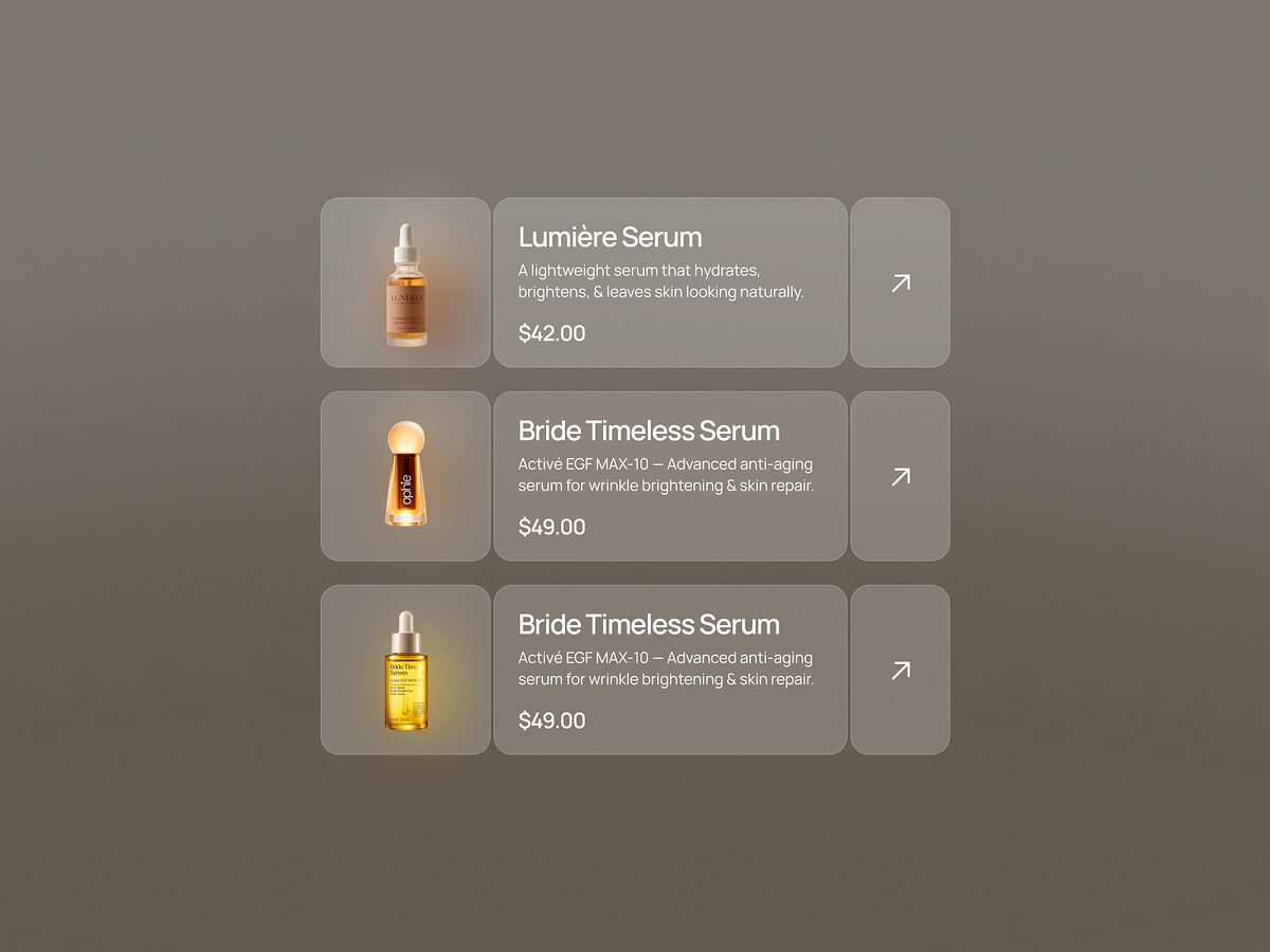 Skincare eCommerce Website UI | Beauty & Cosmetic Landing Page Image 2