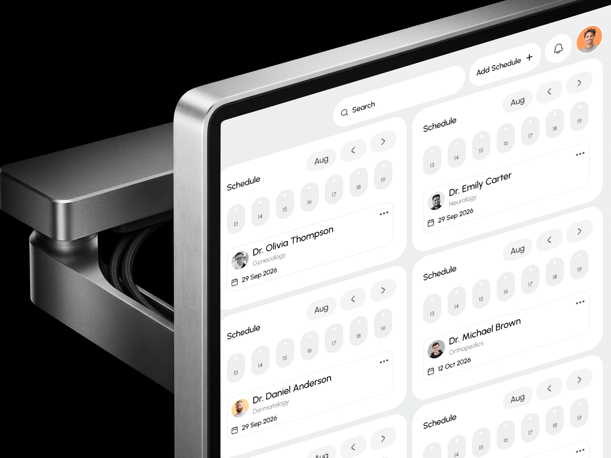 Doctor Appointment Schedule UI | Healthcare Dashboard Web App Image 2