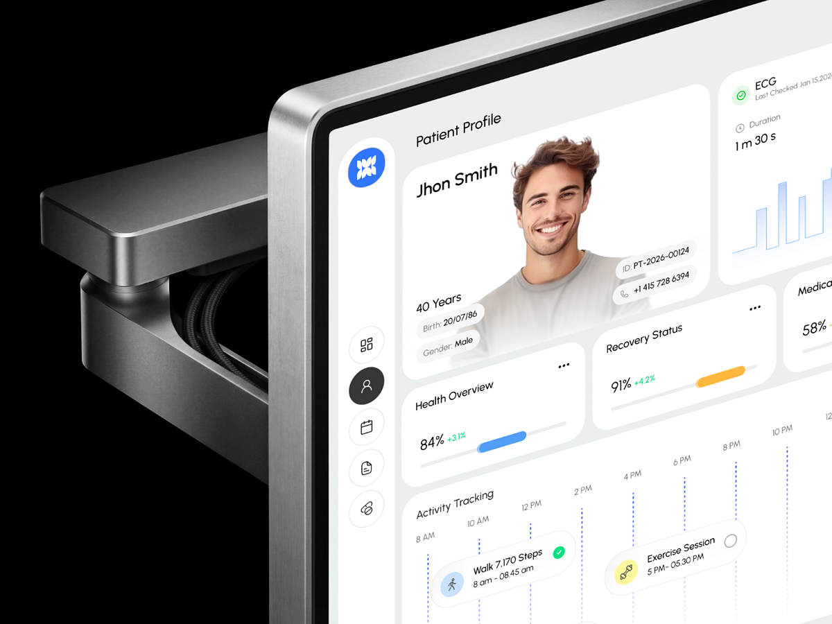 Healthcare Dashboard UI | Patient Monitoring & Medical Web App Image 1