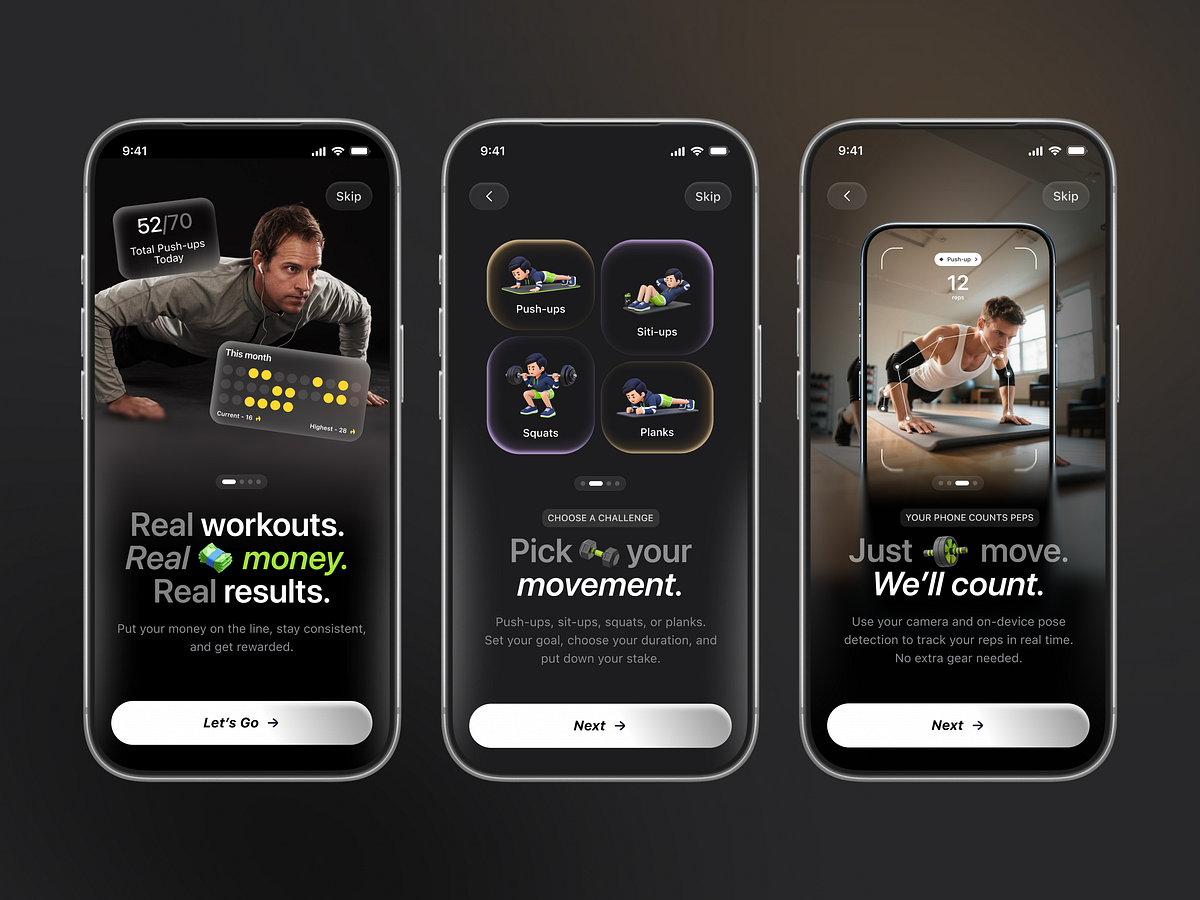 Fitness Challenge Mobile App | Workout Tracking & Rewards