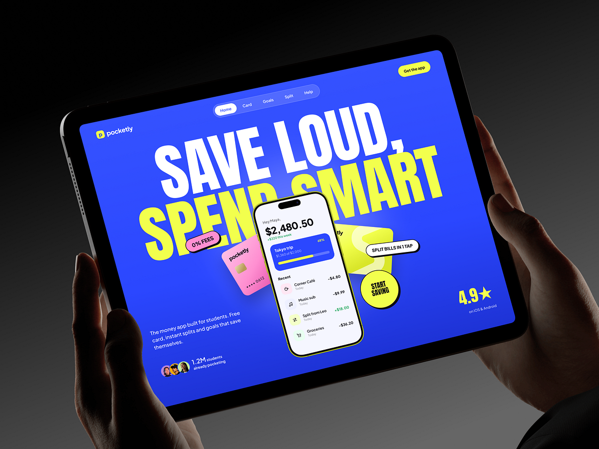 Student Money Management App | Mobile App Design Image 1