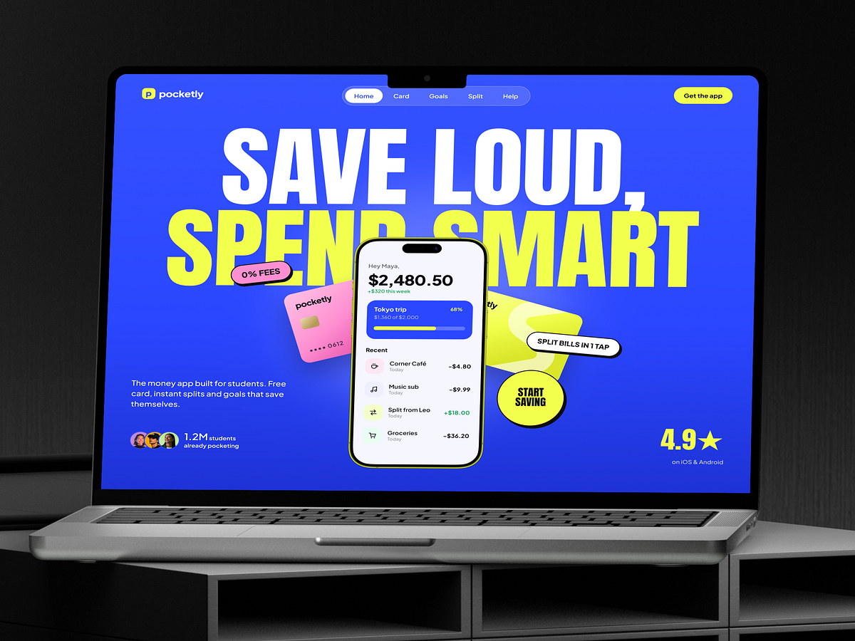 Student Money Management App | Mobile App Design Image 2