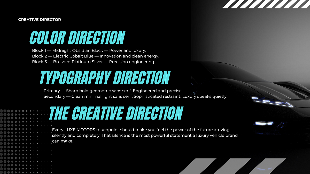 LUXE MOTORS — Premium Indian Electric Vehicle Brand Direction Image 1