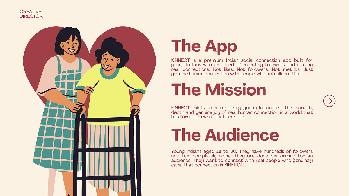KINNECT — Premium Indian Social Connection App Brand Direction Image 0
