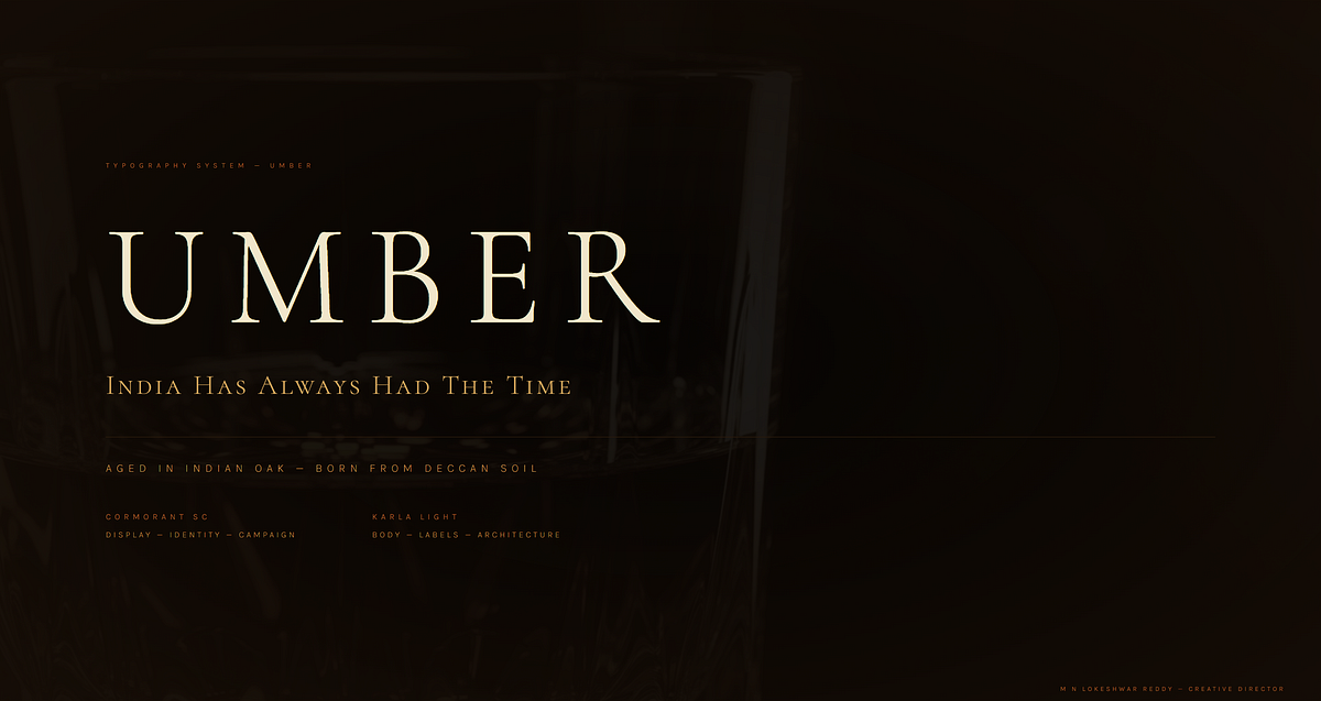 UMBER — Luxury Aged Indian Single Malt Whisky Brand Direction Image 6
