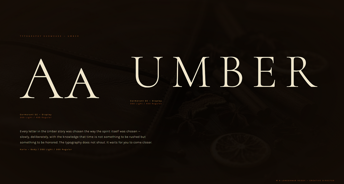 UMBER — Luxury Aged Indian Single Malt Whisky Brand Direction Image 9
