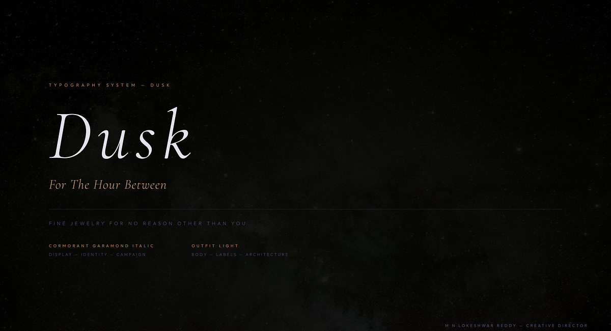 DUSK — Luxury Fine Jewelry Brand Direction Image 6