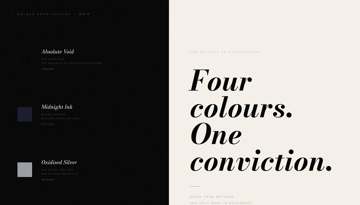 NŌIR — Ultra-Luxury Couture Fashion House Brand Direction Image 2
