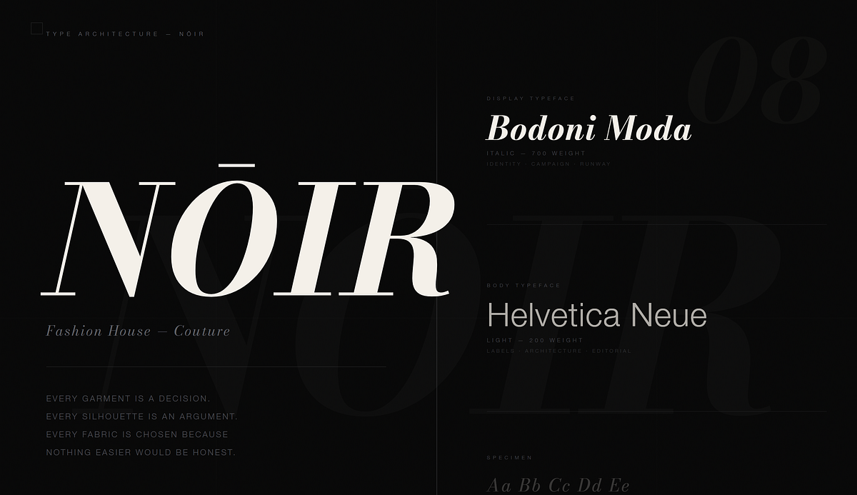 NŌIR — Ultra-Luxury Couture Fashion House Brand Direction Image 6