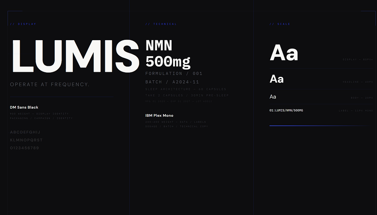 LUMIS — Premium Biohacking Wellness Packaging Direction Image 6