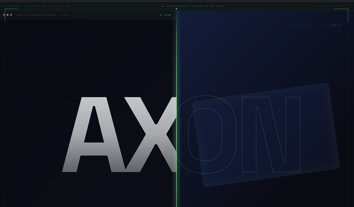 AXON — Premium Neobank UI Direction Image 0