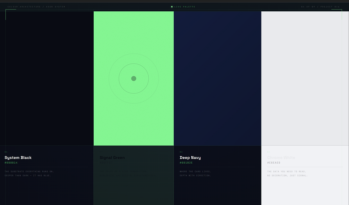 AXON — Premium Neobank UI Direction Image 2