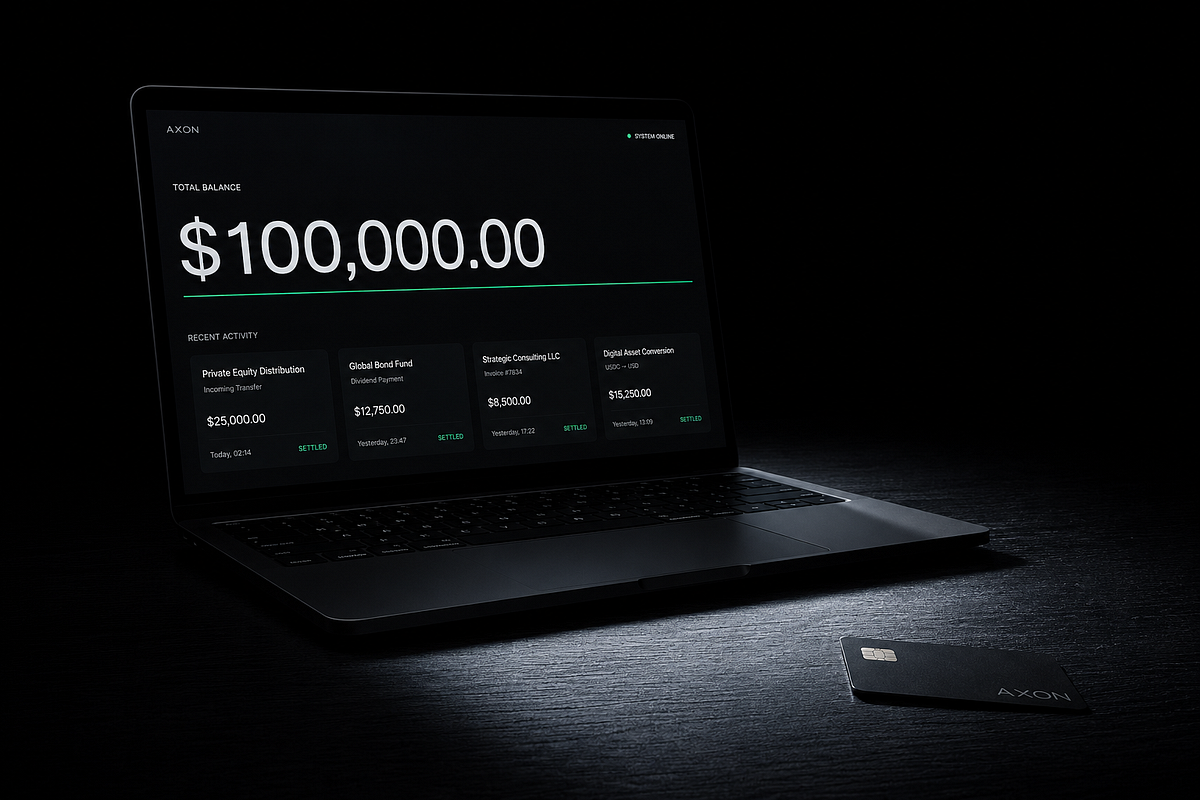 AXON — Premium Neobank UI Direction Image 3