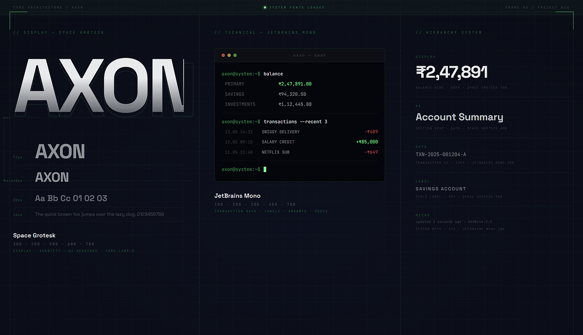 AXON — Premium Neobank UI Direction Image 6