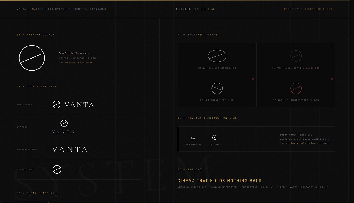 VANTA — Independent Cinema Logo Direction Image 7
