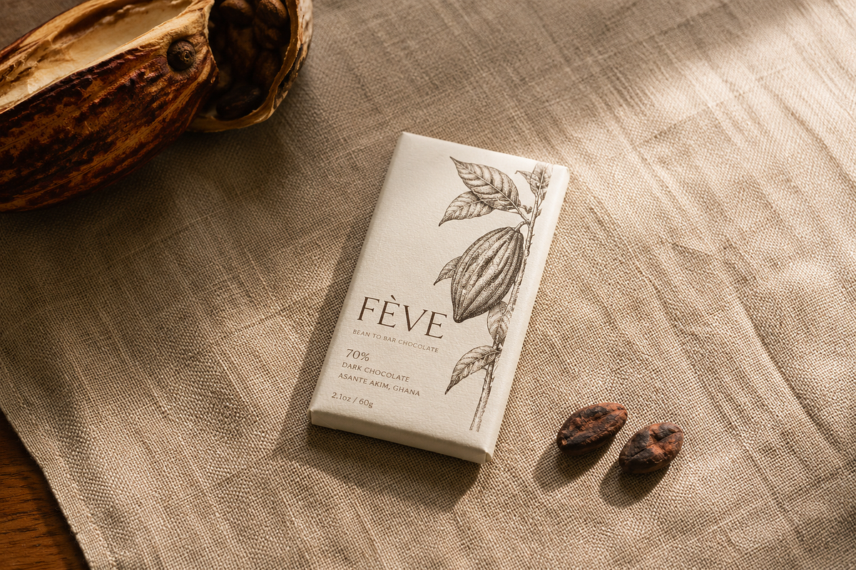 FÈVE — Artisan Chocolate Packaging Direction