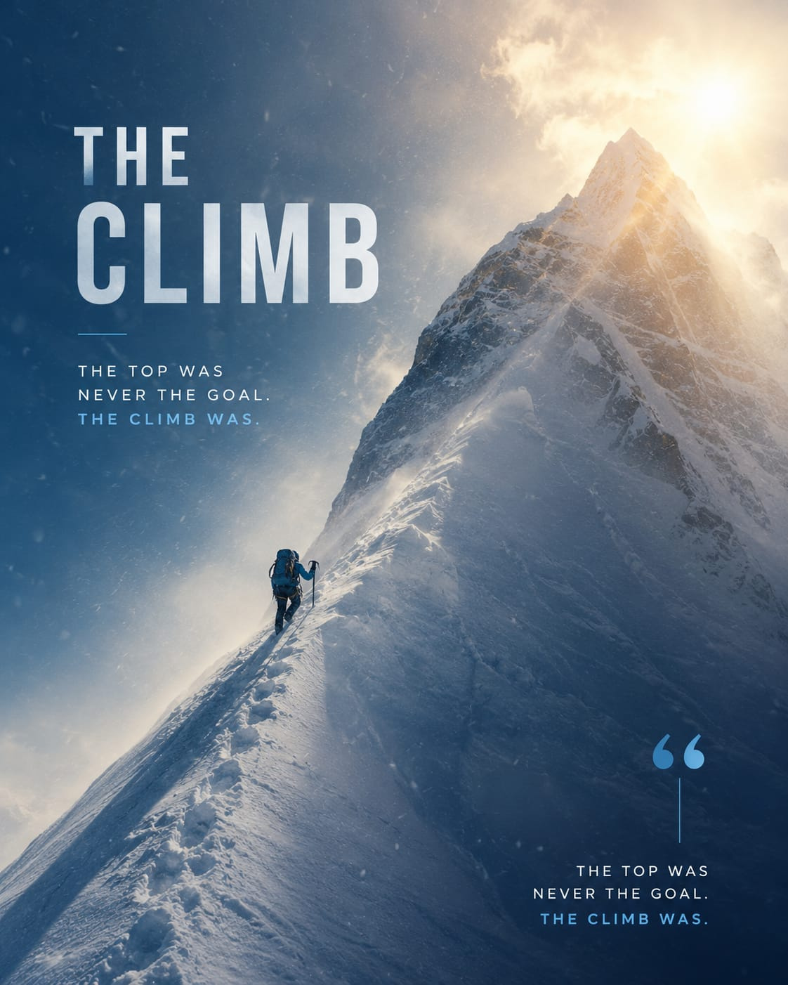 THE CLIMB -  Motivational Poster