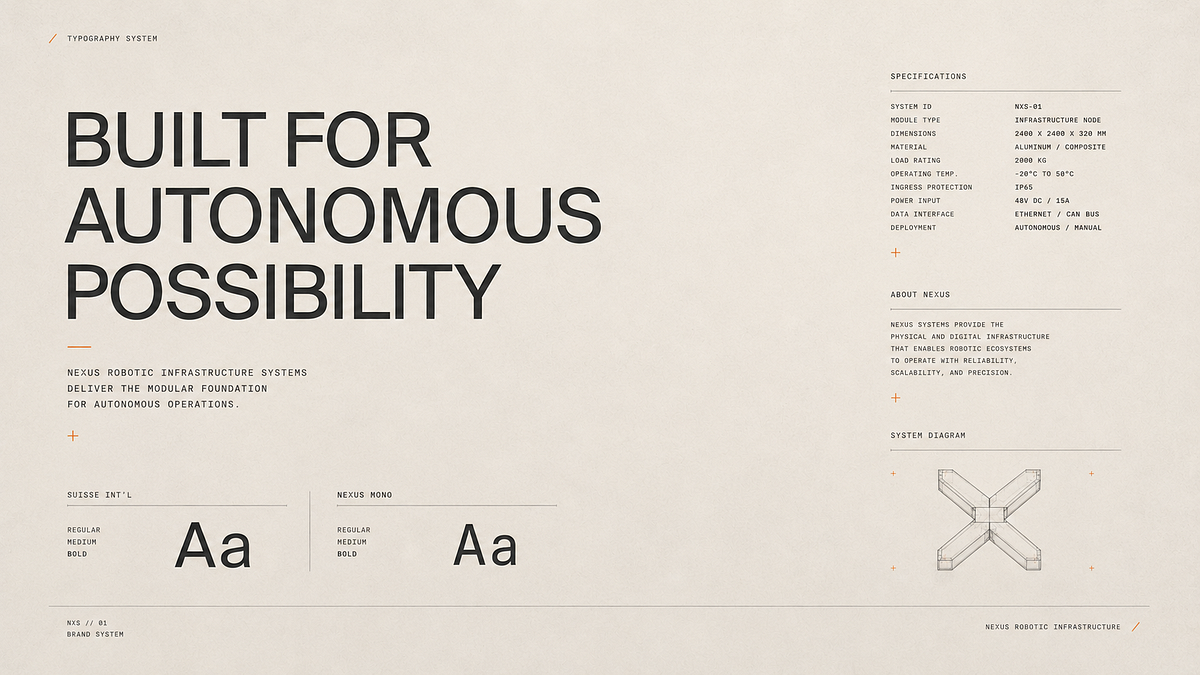 NEXUS — Robotics Infrastructure Brand Direction Image 4