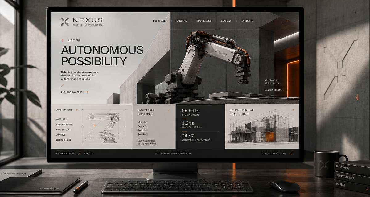 NEXUS — Robotics Infrastructure Brand Direction Image 9