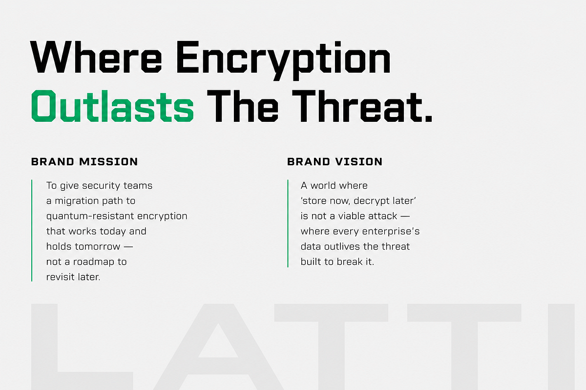 LATTICE — Quantum Encryption Infrastructure Brand Direction Image 1