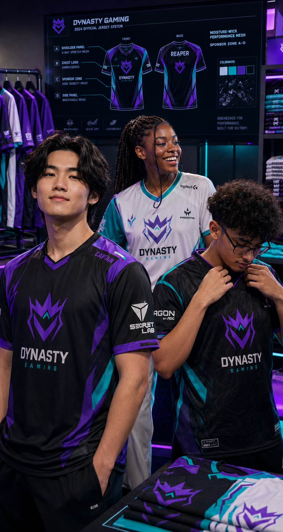 NEON DYNASTY — Esports Team Visual Direction Image 0