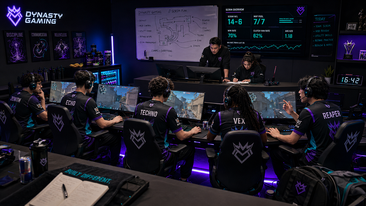 NEON DYNASTY — Esports Team Visual Direction Image 2
