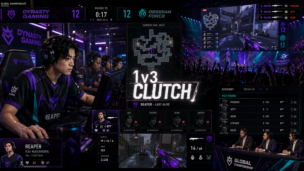 NEON DYNASTY — Esports Team Visual Direction Image 6