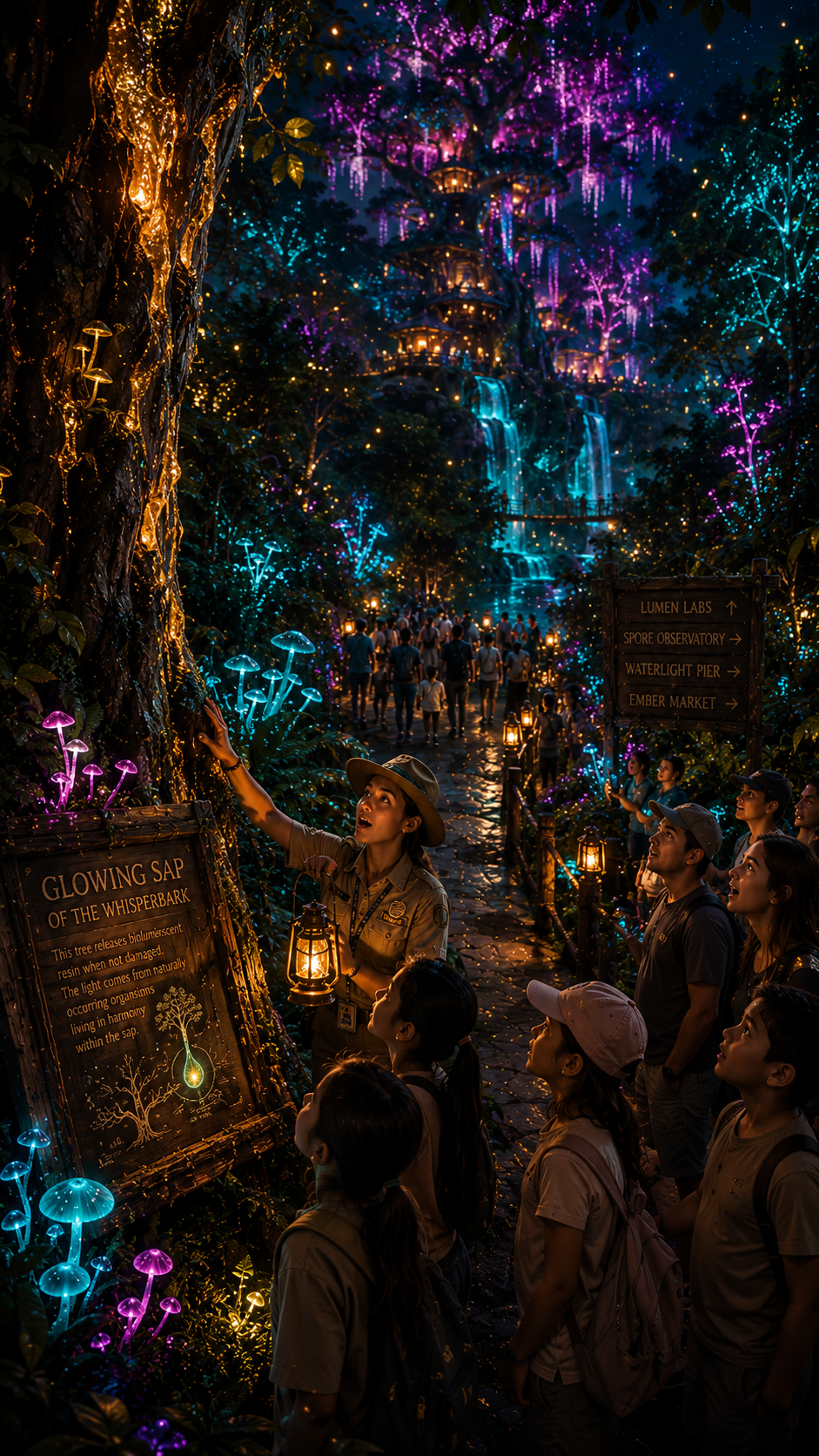 LUMENGROVE — Immersive Bioluminescent Theme Park Land Image 3