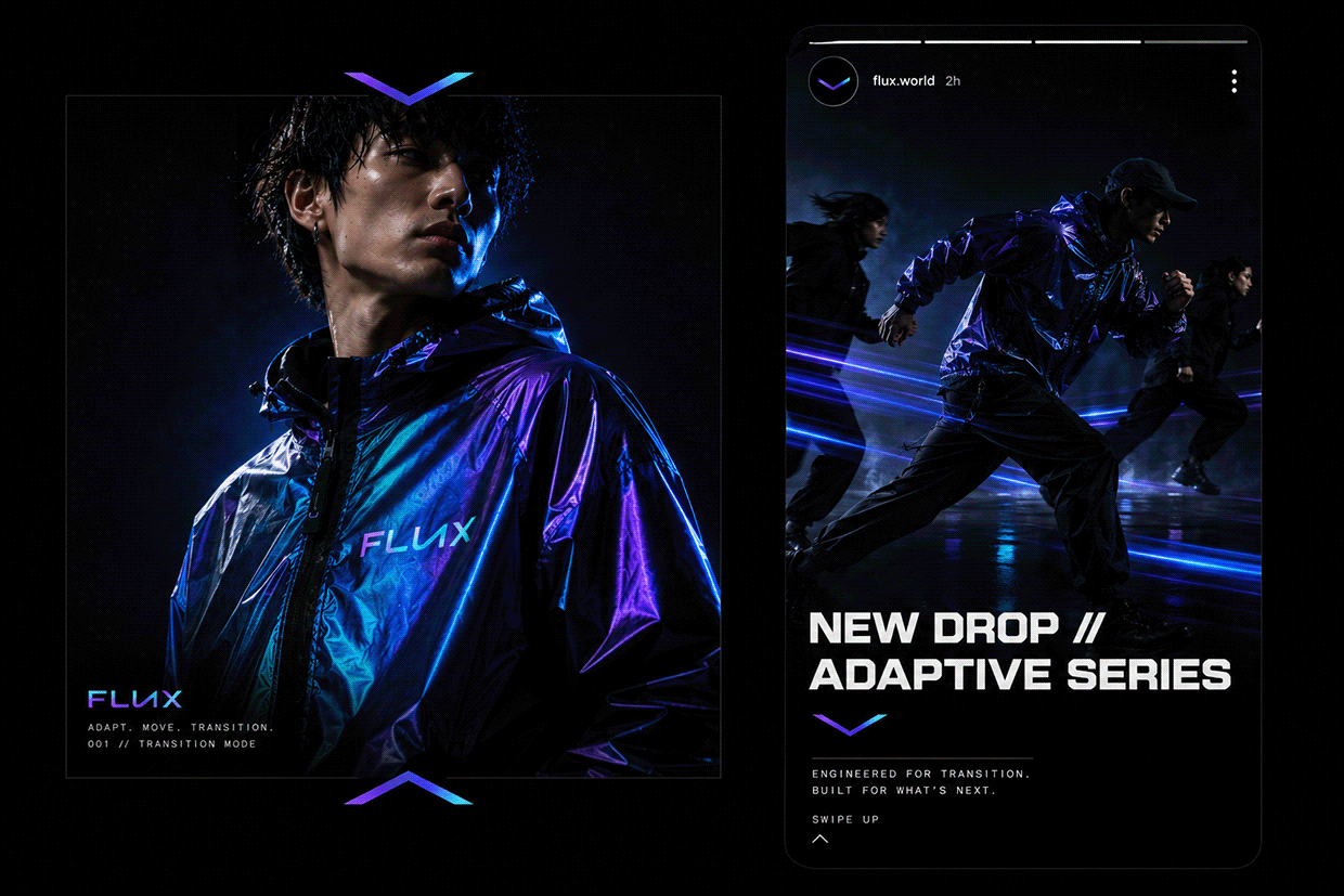 FLUX — Techwear/Streetwear Hybrid Brand Direction Image 7