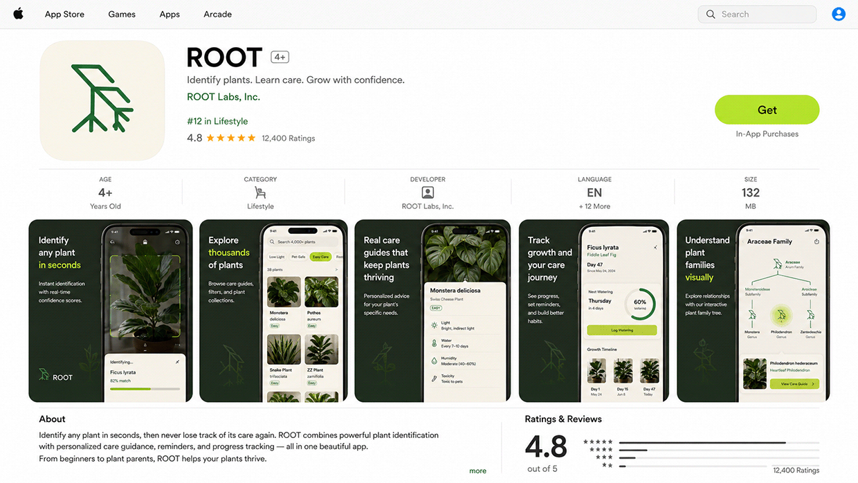 ROOT — Plant Care App Brand & UI System Image 8