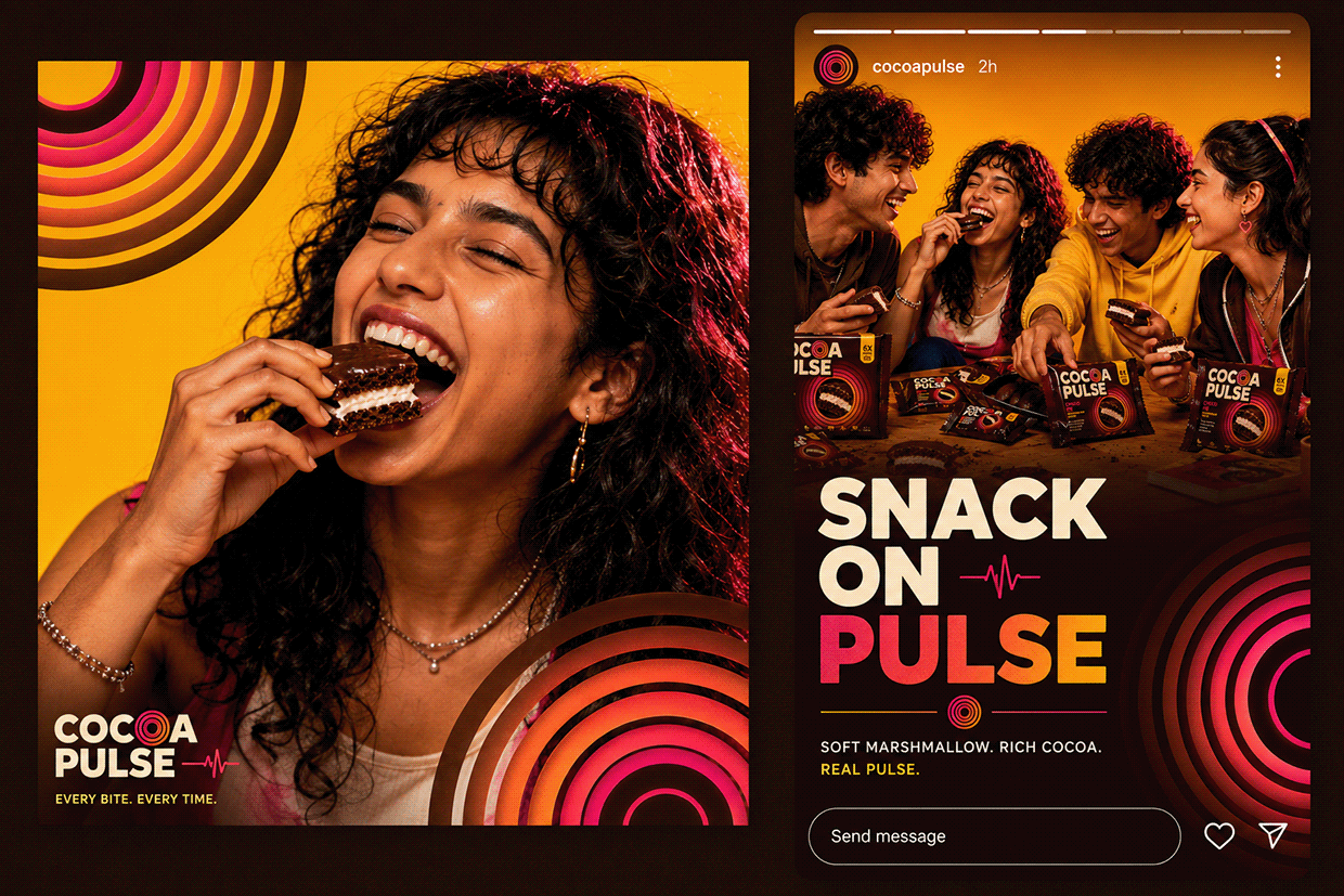 COCOA PULSE — Modern Choco-Pie Snack Brand Direction Image 7